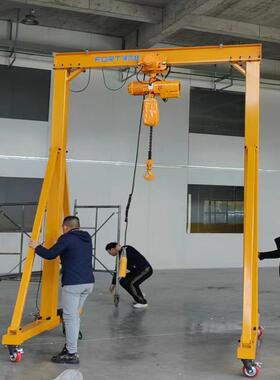 FT5宁波厂家供应简易1T起重用简易式手推龙门架