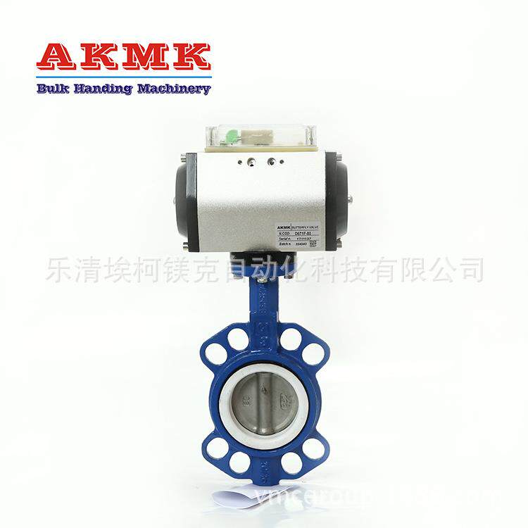 批量供应对夹式蝶阀蝶阀D671F-80系列聚四氟乙烯阀座气动蝶阀