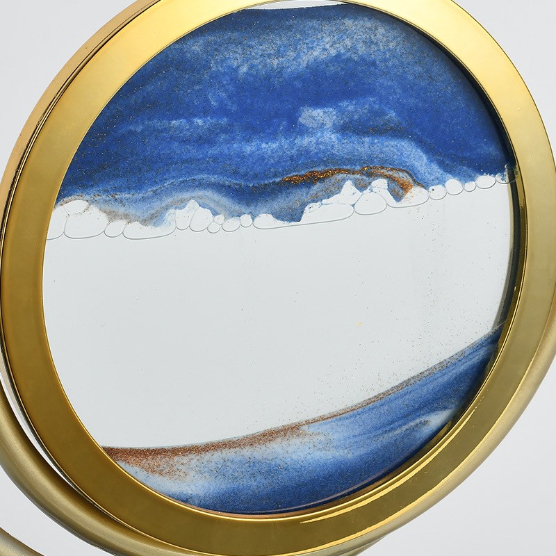 流沙画鹿摆件高级感n客厅电视柜展示柜现代轻奢创意工艺品乔迁送