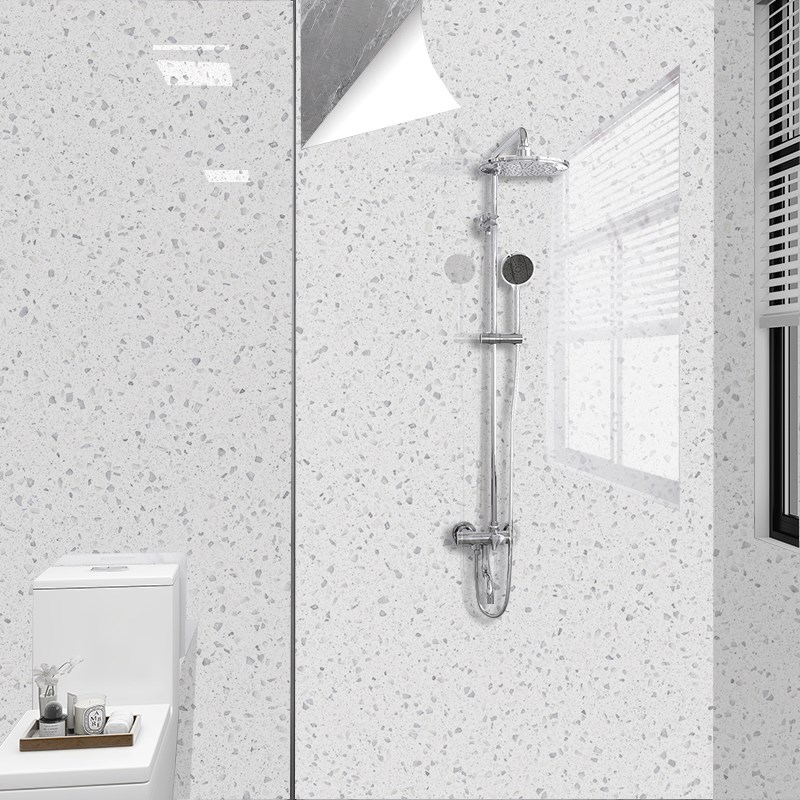 洗手间瓷砖墙面翻新贴纸浴室墙面防水墙纸防潮S自粘厕所壁纸遮丑