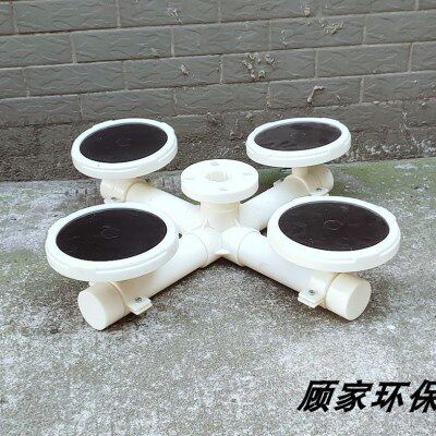 曝气器装置 免安装可提升微孔曝气头 定做整体五通式曝气盘管道