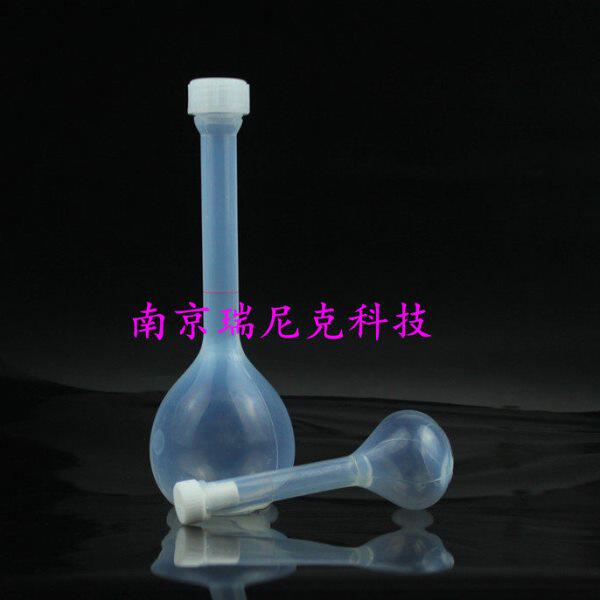 2021年新款特氟龙FEP/PFA容量瓶螺纹口25ml/50ml/100ml/250ml