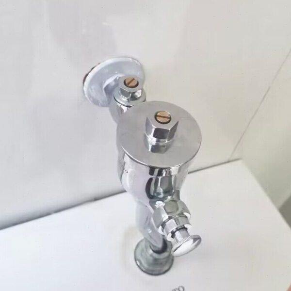 全铜杯式暗装小便斗冲洗阀带调节水量 小便池延时冲水阀 小便器