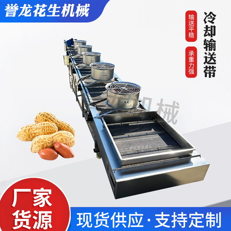 花生食品网带输送机全自动流水线食品分拣运输链条式网链输送机