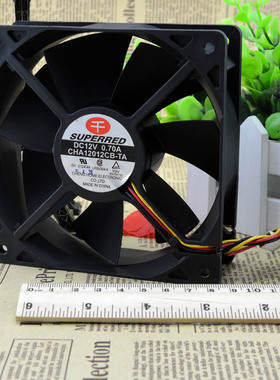 原装千红 CHA12012CB-TA-F 12V 0.70A 12038 4线PWM温控散热风扇
