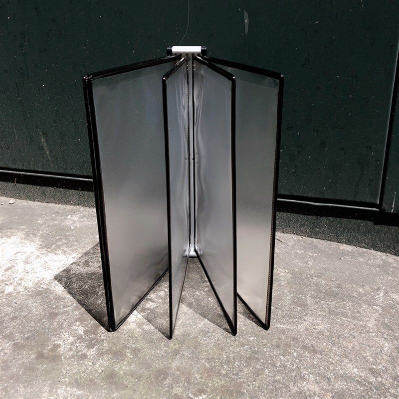 壁挂式展示架挂壁式翻页文件夹A4转轴文件夹生产车间资料架活页文