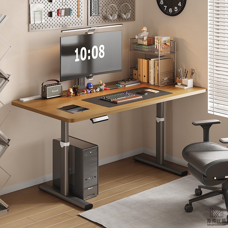 电动升降桌腿子办公桌桌单电机桌腿桌架智能电脑桌电动电竞桌脚架