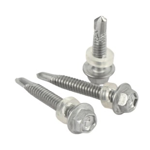 410不锈钢钻尾丝外六角螺钉自攻自钻燕尾钉彩钢瓦螺丝M5.5M6.3