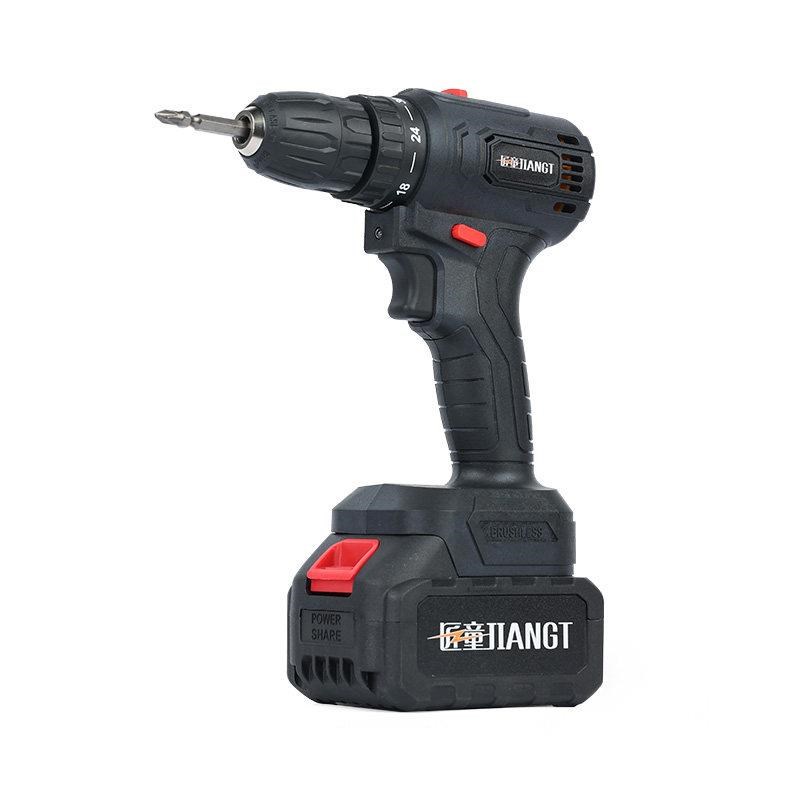 无刷冲击锂电钻充电式手钻打孔电批多功能家用电动工具螺丝刀