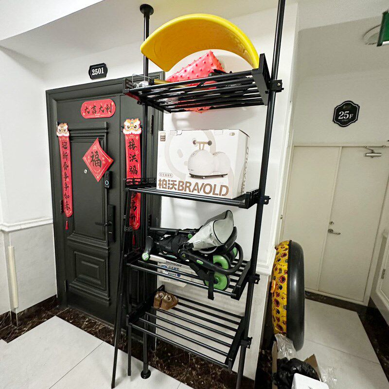 顶天立地儿童车架宝宝玩具车自行车收纳架储物架陈列架置物架层架