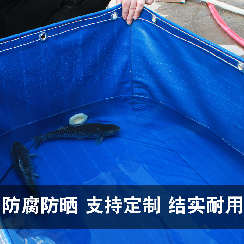 帆布鱼池防水布家用游泳池养鱼水箱篷布蓄水池刀刮布养殖水池