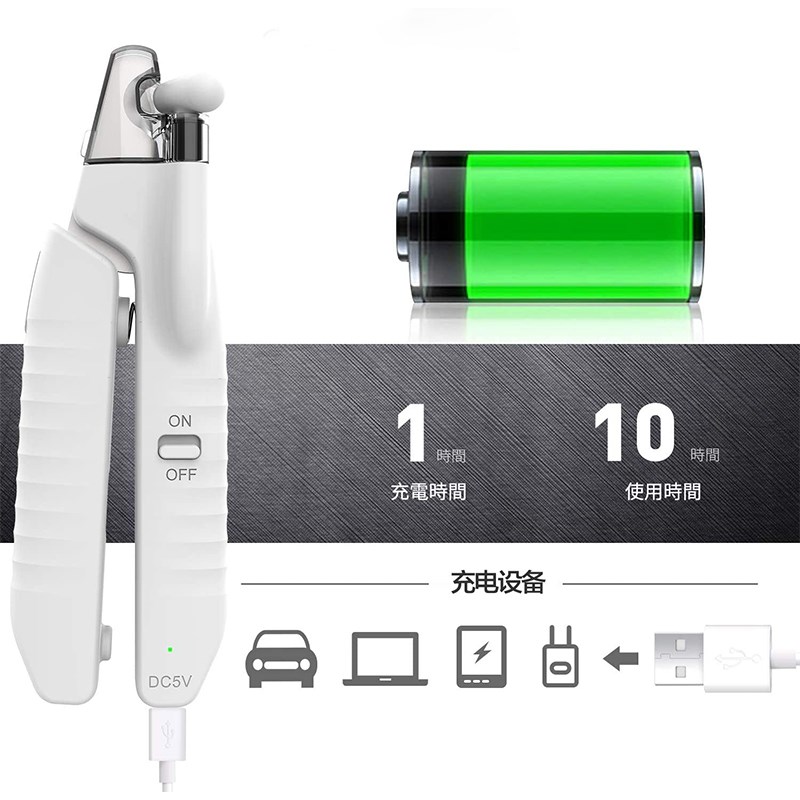 雪纳瑞专用指甲剪宠物狗狗指甲刀钳磨甲器新手带灯照血线小大型犬