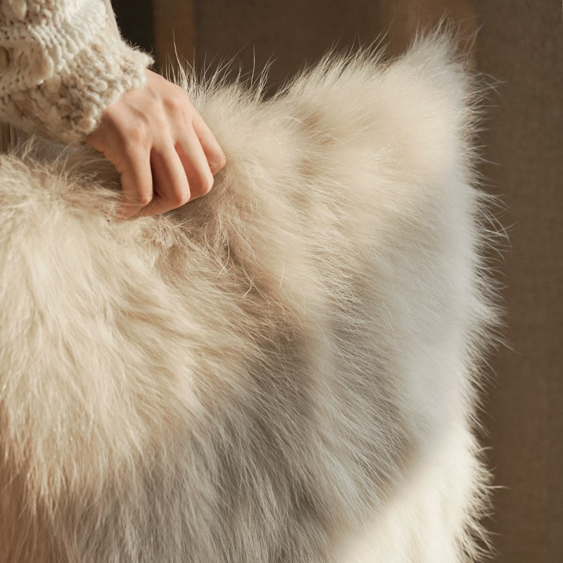 澜品墨缘墨色流苏竹纹抱枕狐毛靠枕中式客厅靠垫沙发腰枕靠背