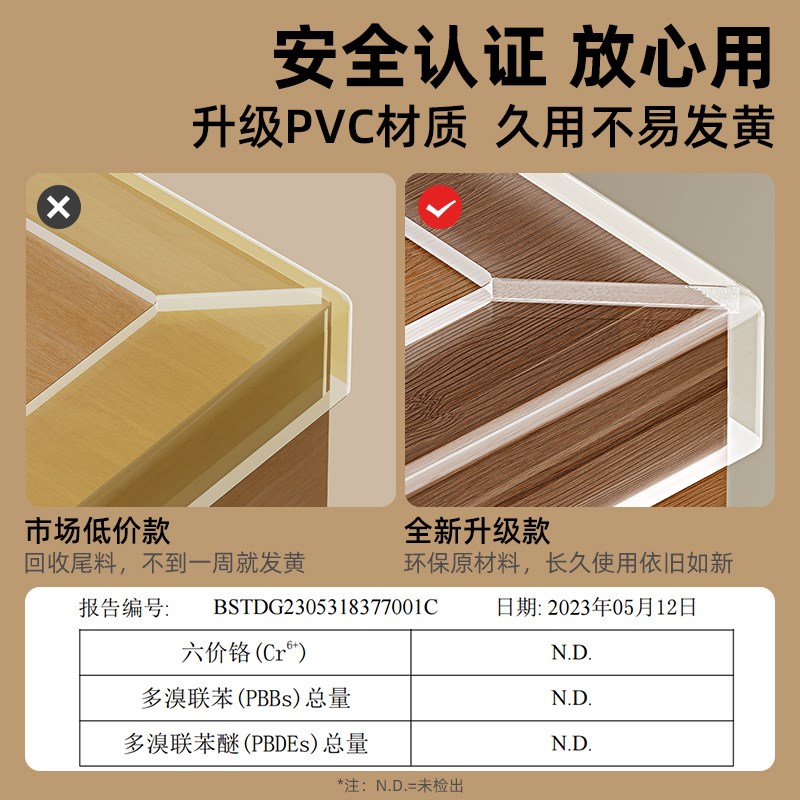 透明防撞条锋利边缘桌子包边防割手桌边防硌手护角不锈钢贴条硅胶