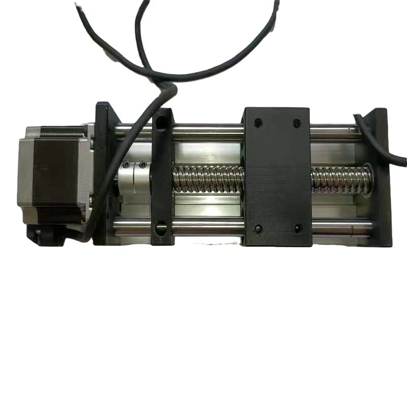 速发新品80b宽双k光轴滚珠丝杆滑台精F密模组装42或57步进马达直