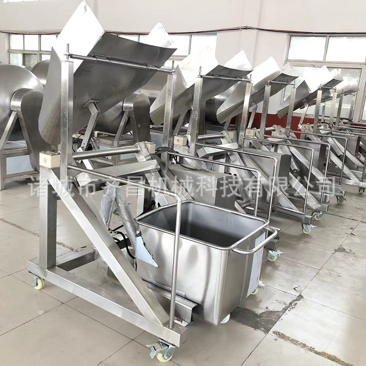 自动液压上料提升机 食品厂转运配套用提升机 真空滚揉肉条上料机