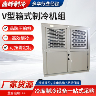 可设计节能高效工业商用冷冻设备大功率活塞压缩机 V型箱式制冷机