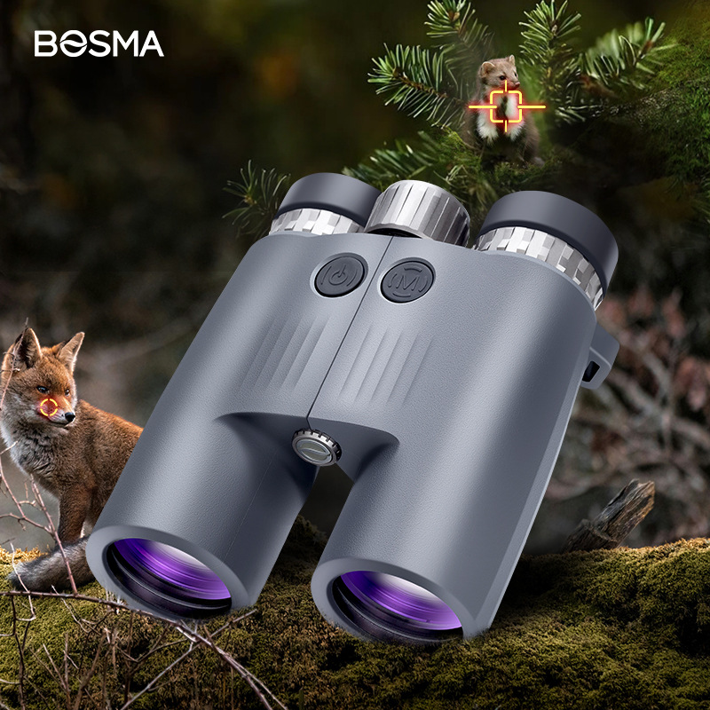 博冠激光测距望远镜双筒2500米LCD显示屏