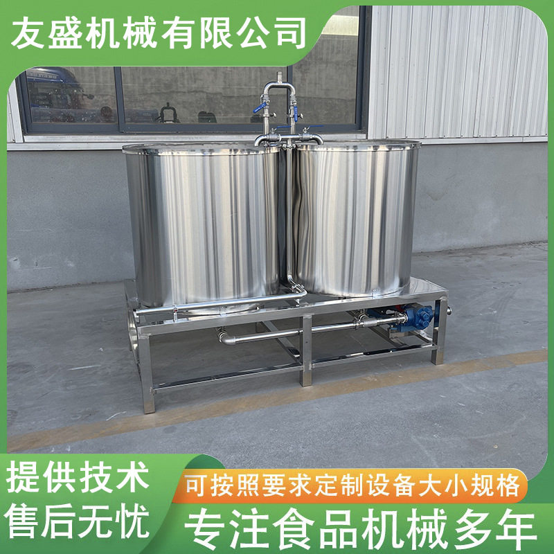 老豆腐煮浆锅 蒸汽加热豆腐豆浆煮浆设备 不锈钢双连煮浆桶可分控