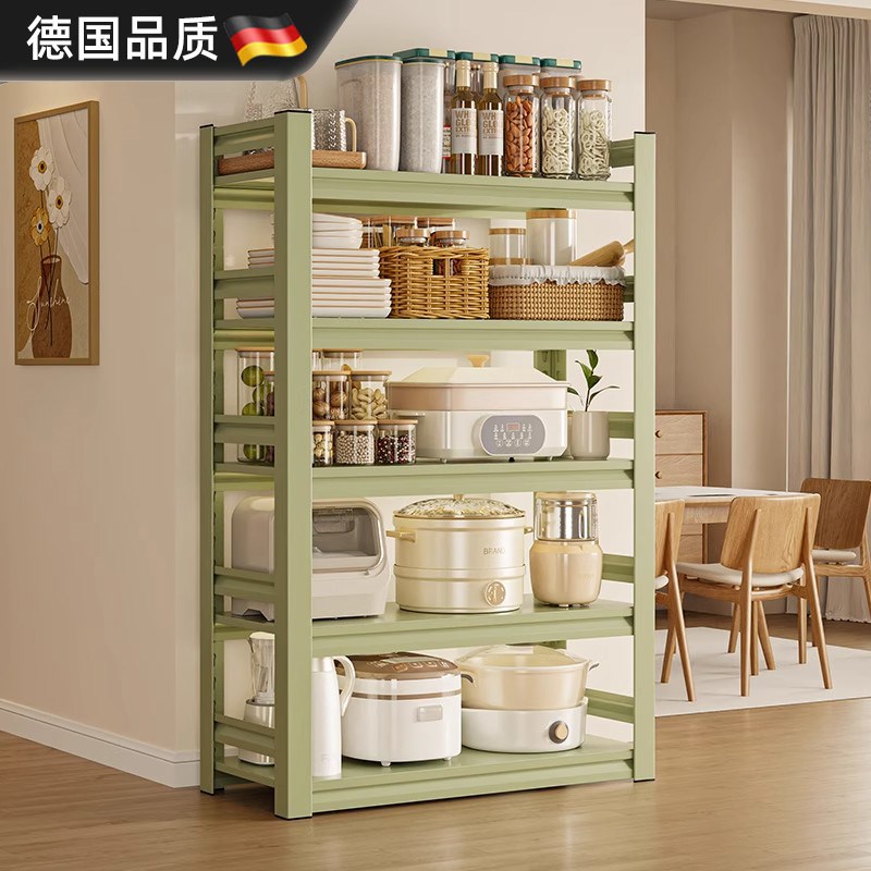 德国厨房置物架家用落地多层微波炉烤箱多功能收S纳架子储物柜货