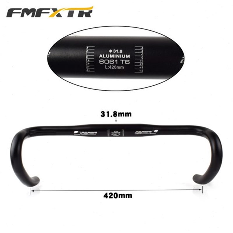 公路车把 自行车弯把 车车把 铝合金F羊角把 死飞弯把 31.8弯把