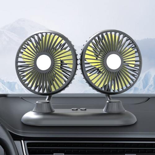 车载风扇面包车用双头12V24伏大货车制冷强力USB接口汽车内电风扇