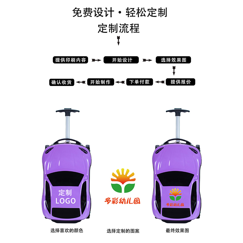 儿童行李箱男孩18寸卡通可坐骑汽车行李箱拉杆箱宝宝旅行箱登机箱