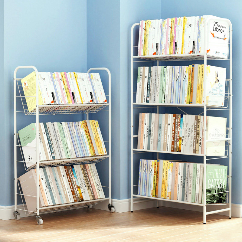 书架儿童可移动置物架玩具收纳架家用带轮落地简易阅读书柜钢结构,住宅家具,儿童储物架/收纳架,淘宝优惠券,粉丝福利购,淘宝优惠卷