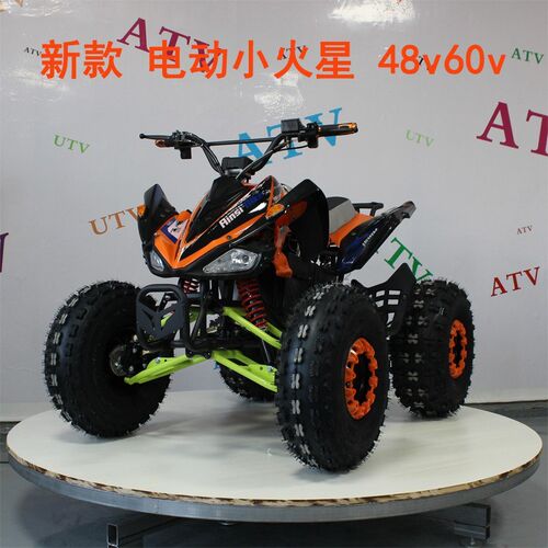 新款电动48-60v小火星四轮沙滩越野摩托车500-100R0w全地形成人AT