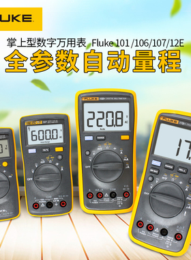 FLUKE福禄克数字万用表F15B+17B+18 12E+101 106S 107高精度全自
