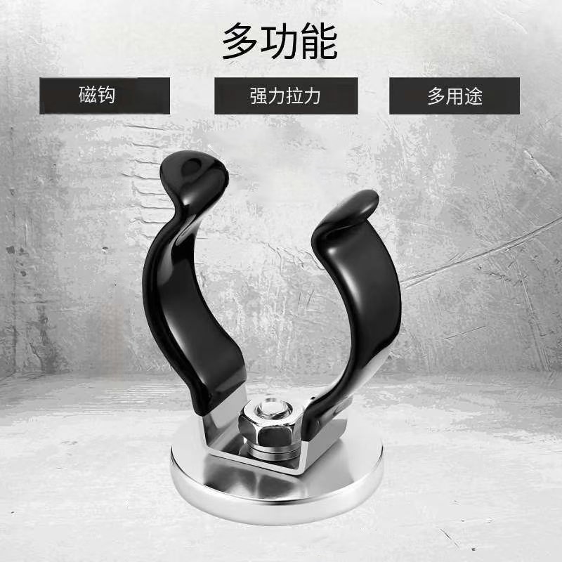 磁吸不锈钢T5T8T10T12灯管夹管卡固定卡扣水管夹子加热管卡箍底座