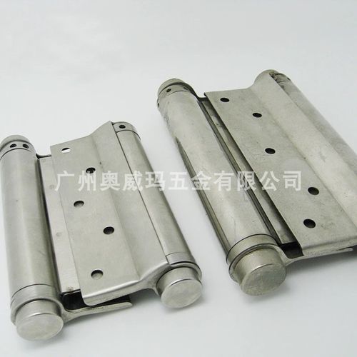 不锈钢旧款双弹簧合页 5寸自动闭门回位合页 内外开双开弹簧铰链