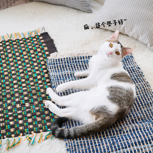 ZOO多格漫磨爪器地垫猫抓板猫毯子窝垫瓦楞纸环保自嗨睡垫保暖