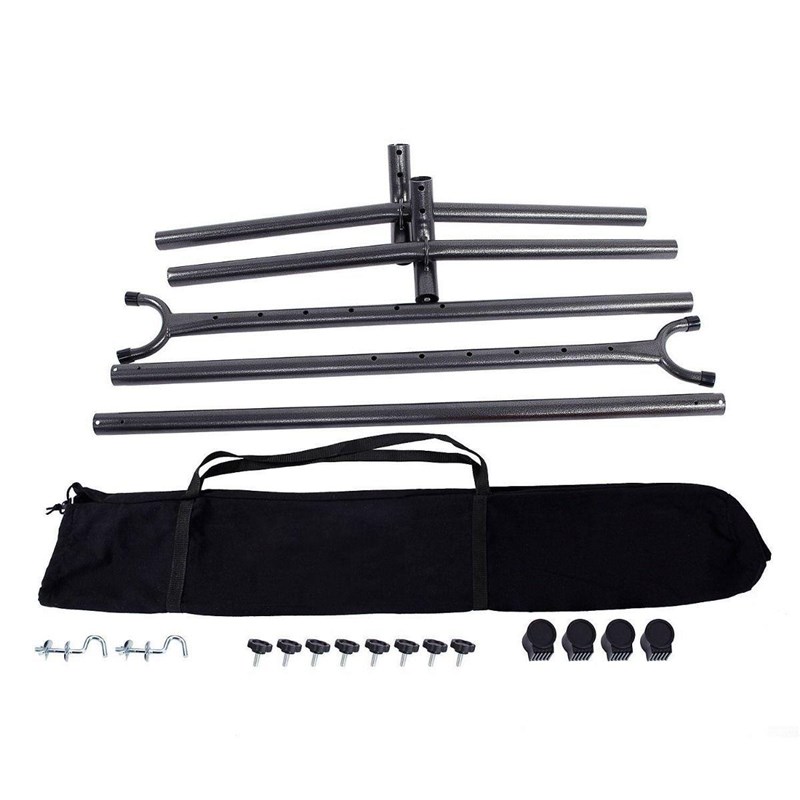 户外野外露营吊床带支架家用室内室外可拆卸折叠帆布秋千架子便携