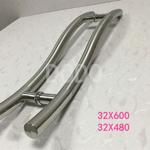 S型门拉手不锈钢玻璃门木门拉手推拉无框有框门把手淋浴房把手