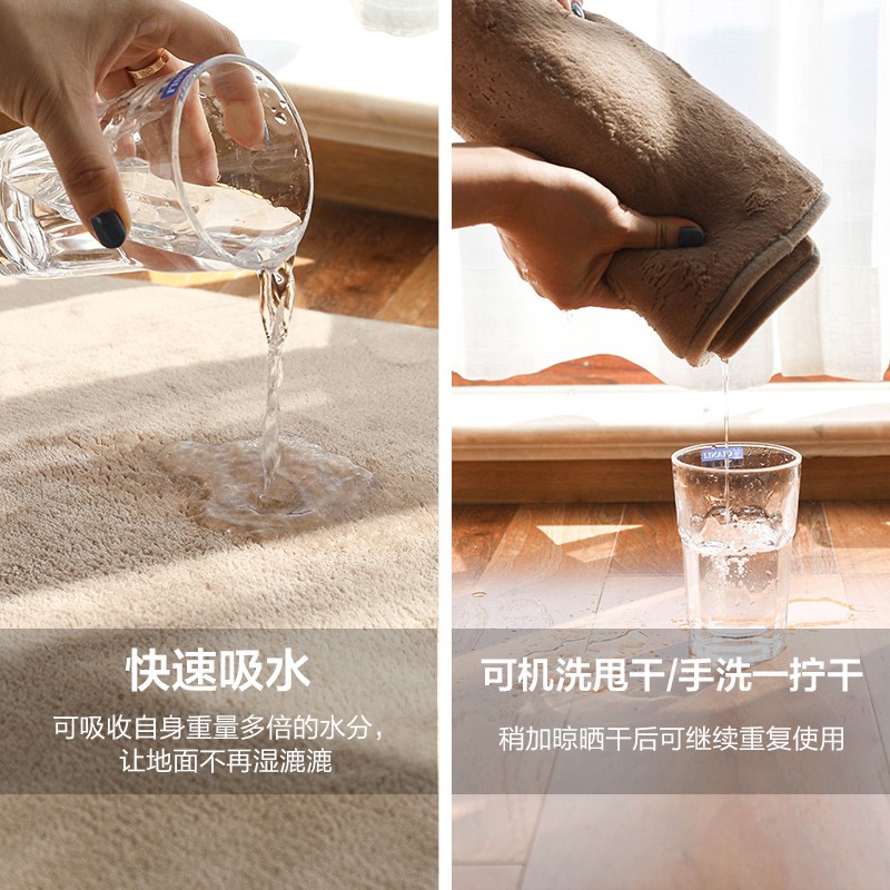 卫生间地垫浴室门口吸水脚垫半圆厕所防滑地毯门垫洗手间进门垫子