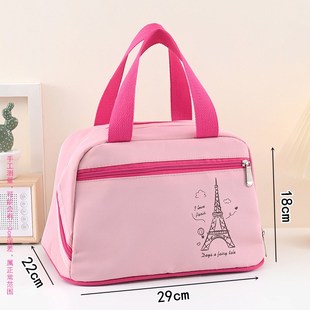 学生大号饭盒袋保温便当包男生女生带饭手提包上班大容量午餐包