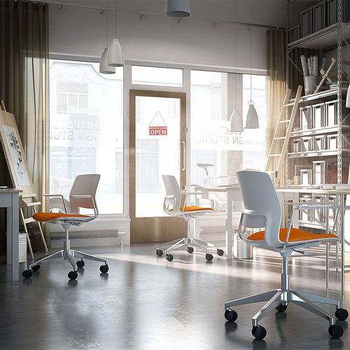 加厚塑料办公椅电脑椅接待椅w会议椅高脚吧椅四脚扶手升降靠背转