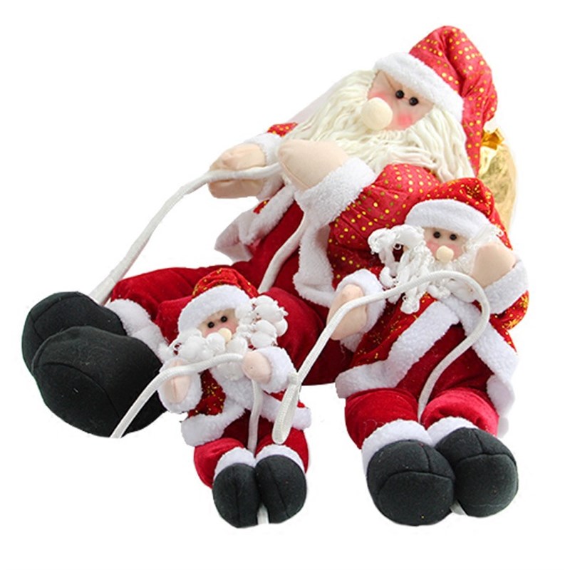 圣诞节装饰用品圣诞老人爬绳老人商场酒店幼儿园橱窗吊饰挂件挂饰