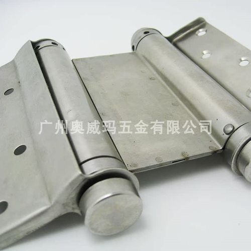 不锈钢旧款双弹簧合页 5寸自动闭门回位合页 内外开双开弹簧铰链