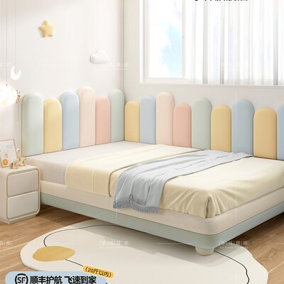 榻榻米软包墙围儿童房床头无醛板靠垫防撞墙贴墙面装饰自粘贴定制