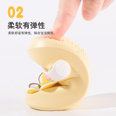 宝宝拖鞋夏季男孩3岁软底防滑室内卡通轻便幼儿园儿童家居鞋女孩