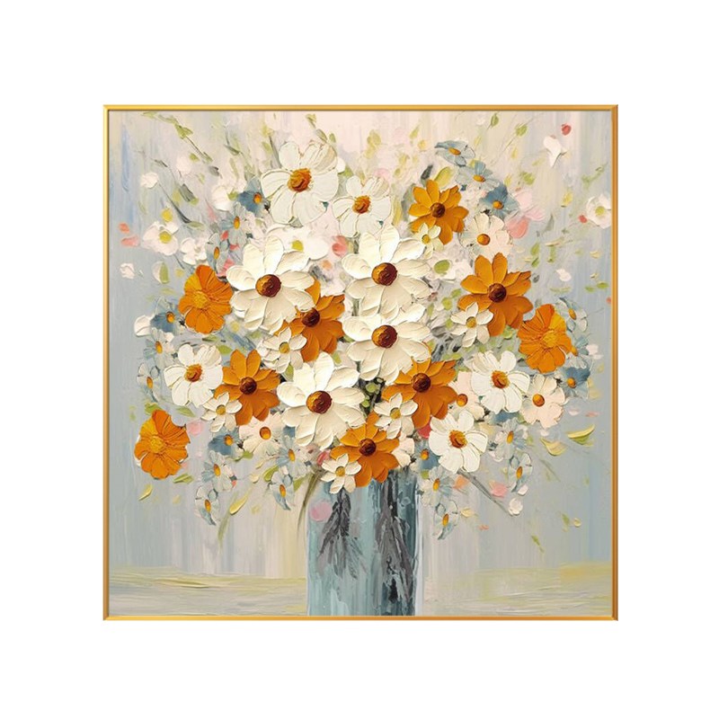 速发现代简约餐厅装饰画玄关客厅沙发背景画艺术植物花卉卧室床头图片