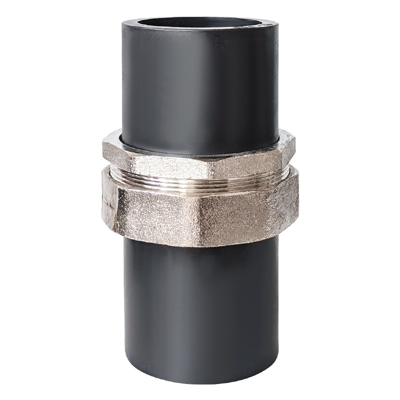 PE水管对接活接 水管热熔快接头75 90 110 2.5寸4寸对熔管道快接