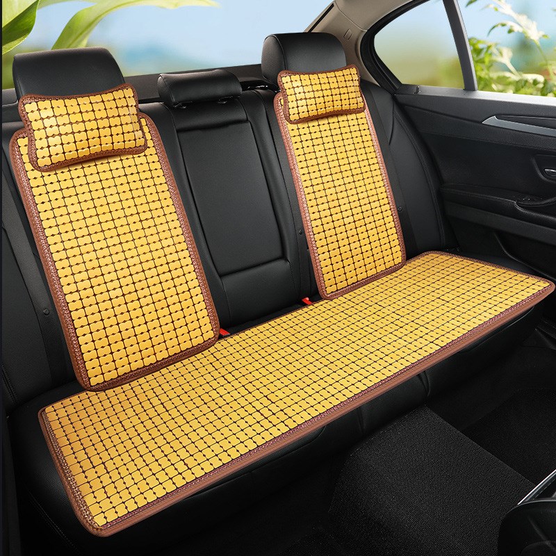 腰靠夏季竹片汽车护腰靠背坐垫一体透气办公室久坐椅子凉席腰靠垫