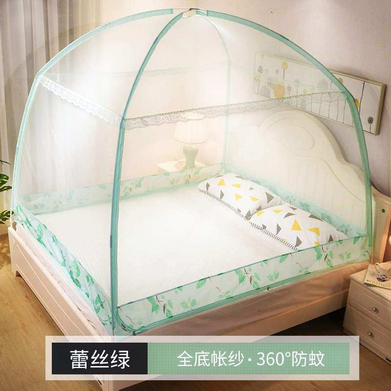 可拆洗一米八乘两j米1米5床床单2蒙古包蚊帐4英尺防摔蚊账子大空