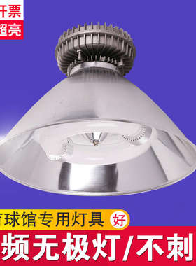 低频无极灯超亮100w15s0W200W300瓦体育球馆仓库车间厂房工矿吊灯