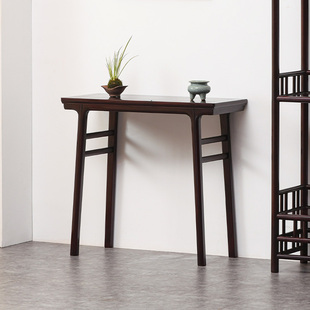 血檀佛台非洲小叶紫檀条案明式实木供桌H玄关桌长条桌客厅平头案