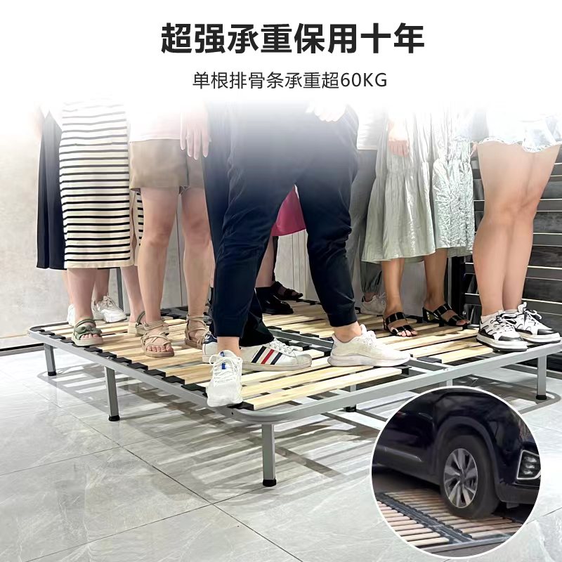 榻榻米排骨架床架加厚实木1.8米床板可折叠床架1.5龙骨架钢架定制