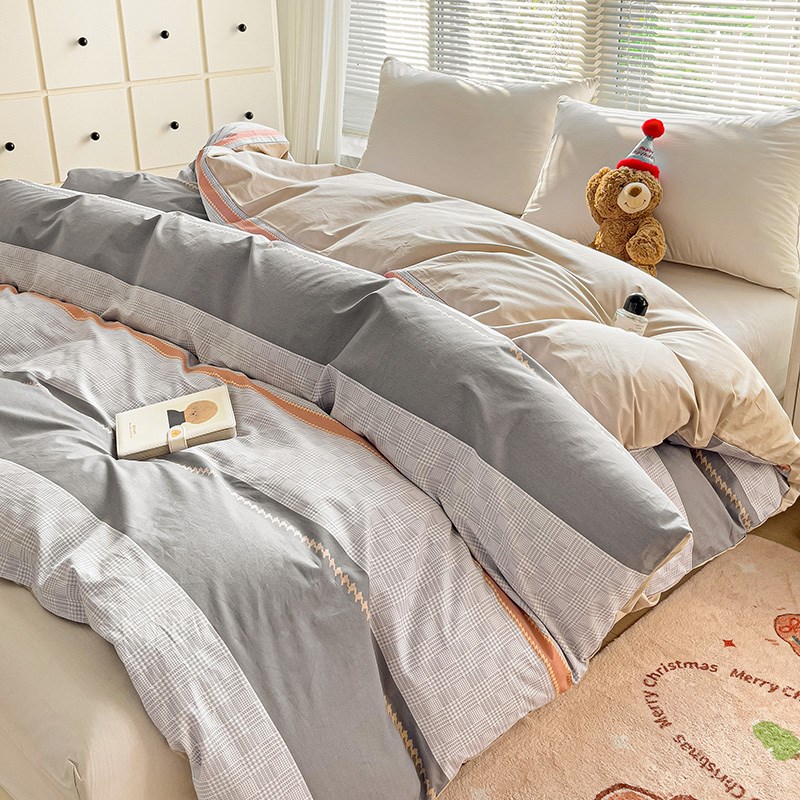 纯棉被套1.5单件180x200x230cm全棉1米8x2米1.8被罩7x7可定做尺寸